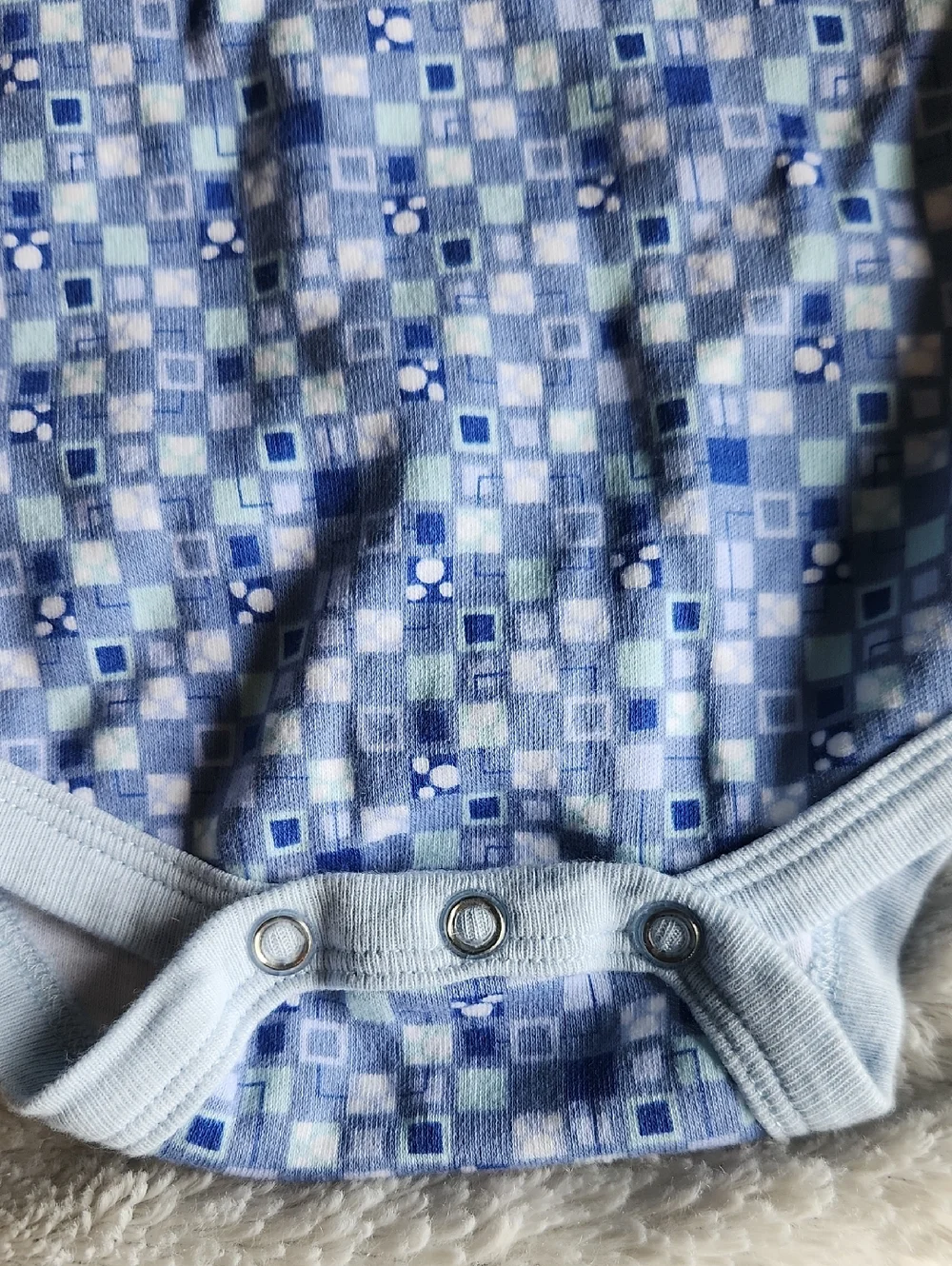 Walt Disney World Baby Blue Mickey Print Bodysuit
